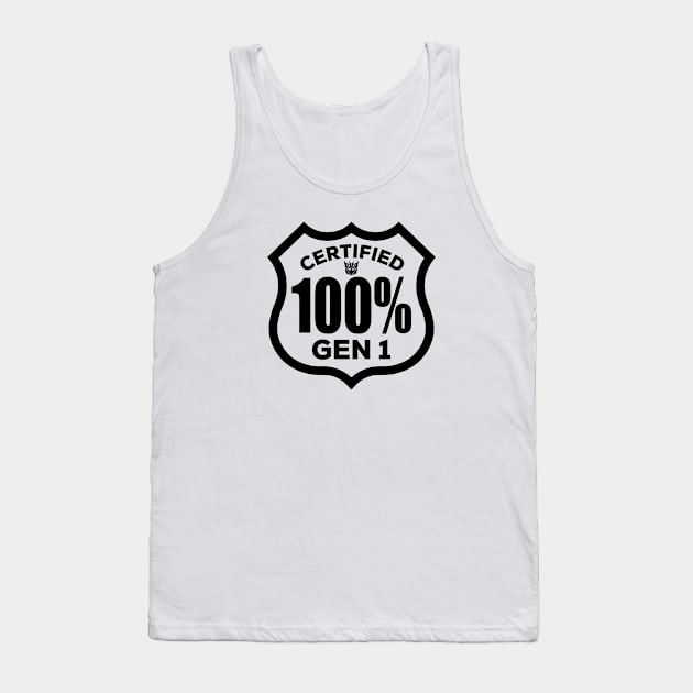 100% Transformers - GEN 1 fan Tank Top by ROBZILLA